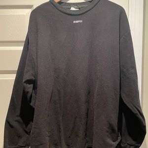 ESPN black fleece crew neck sweatshirt